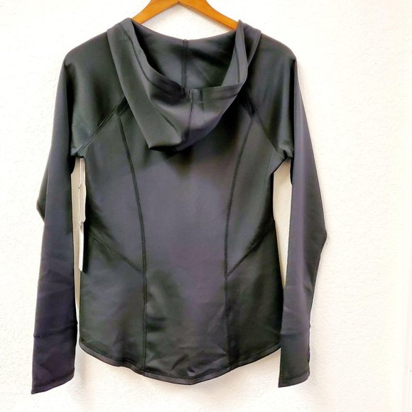 NYDJ City/Sport Fitted Athletic Hoodie Thumb Hole Size M - Picture 2 of 10